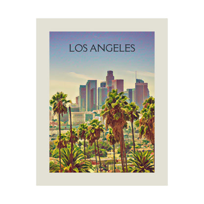 Los Angeles California City Painting Poster