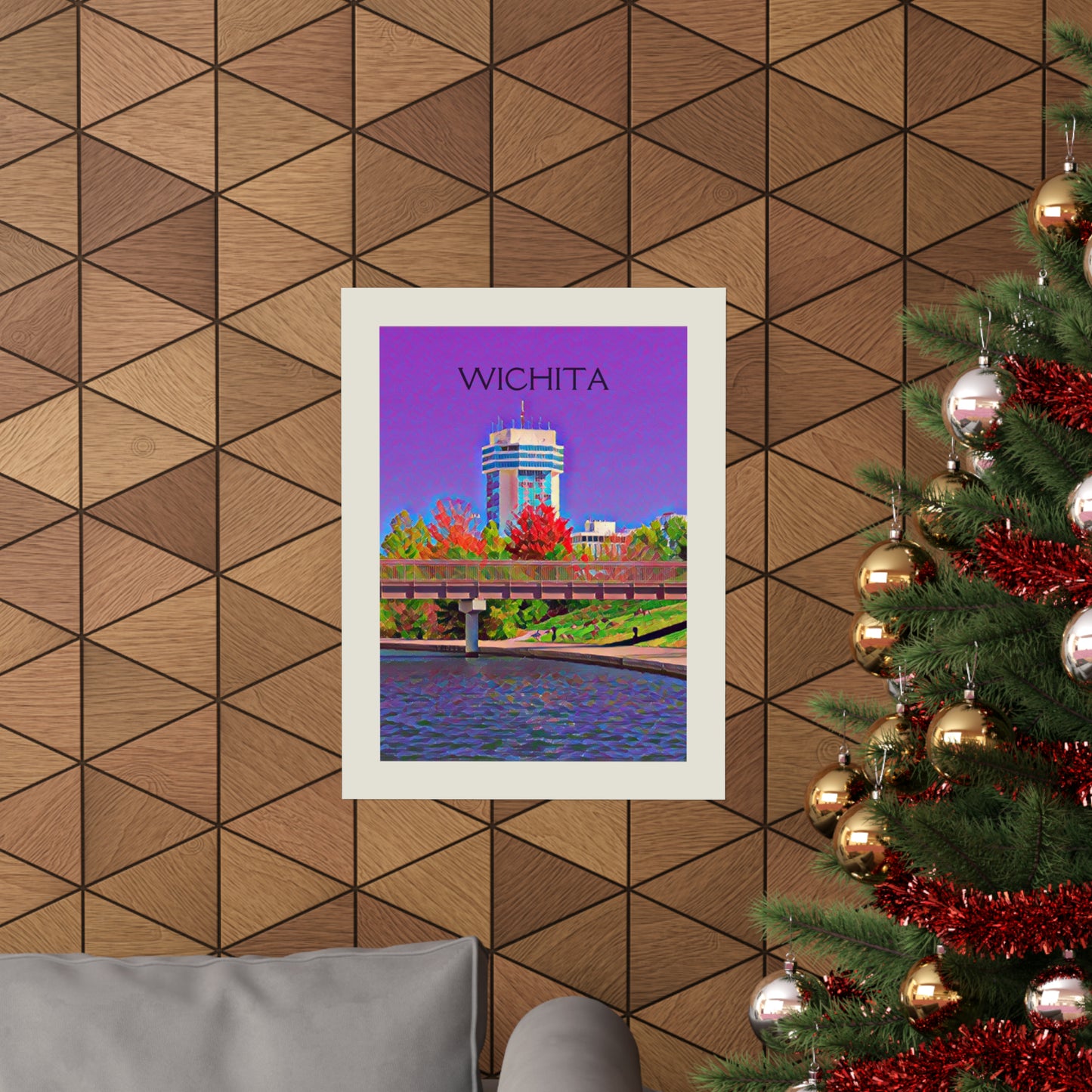 Wichita Kansas City Painting Poster