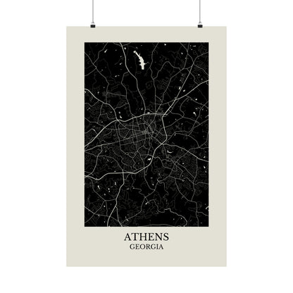 Athens Georgia Map Print