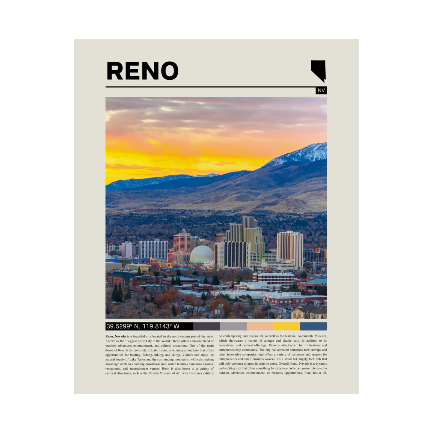 Reno Nevada Poster