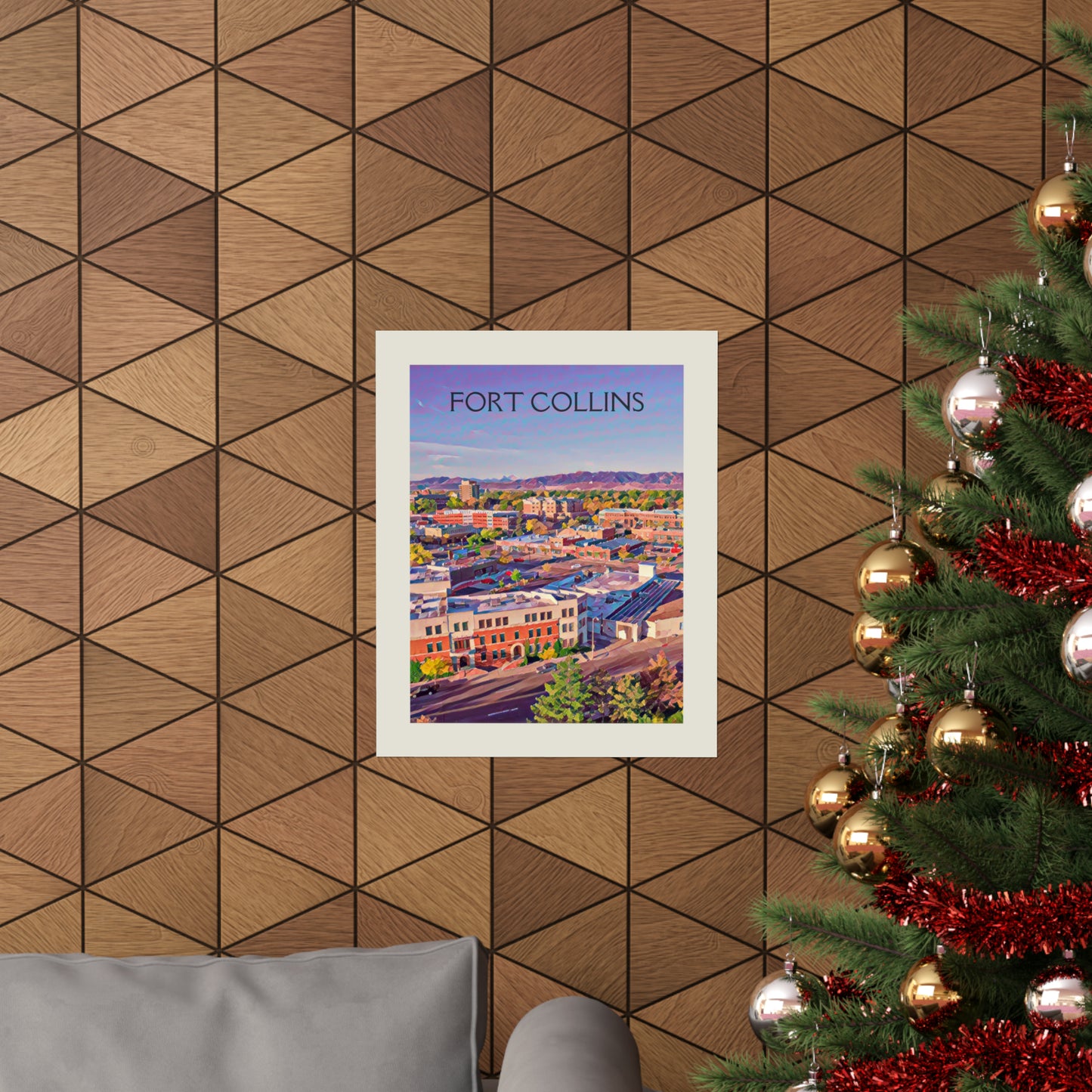 Fort Collins Colorado City Painting Poster