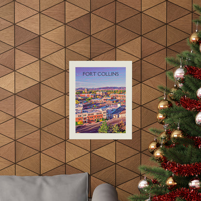 Fort Collins Colorado City Painting Poster