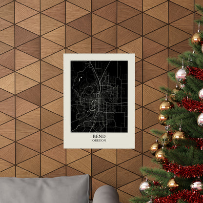 Bend Oregon Map Print