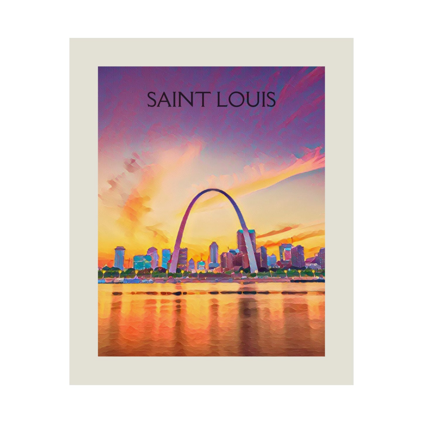 Saint Louis Missouri City Painting Poster