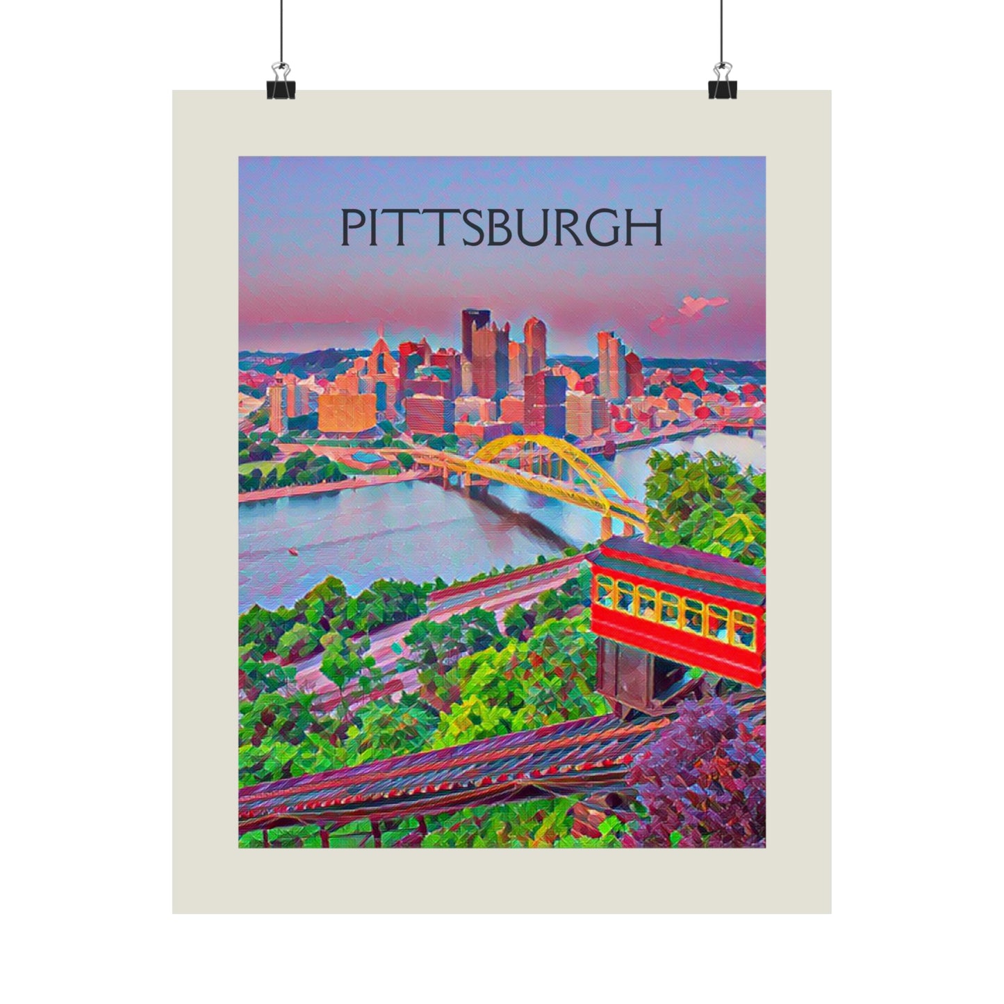 Pittsburgh Pennsylvania City Painting Poster