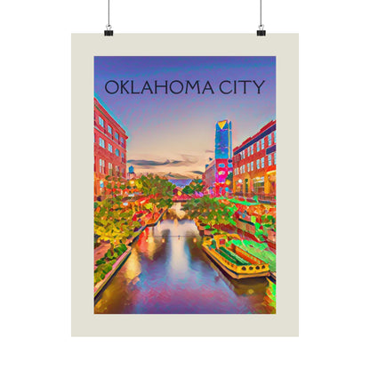 OKC Oklahoma City Painting Poster