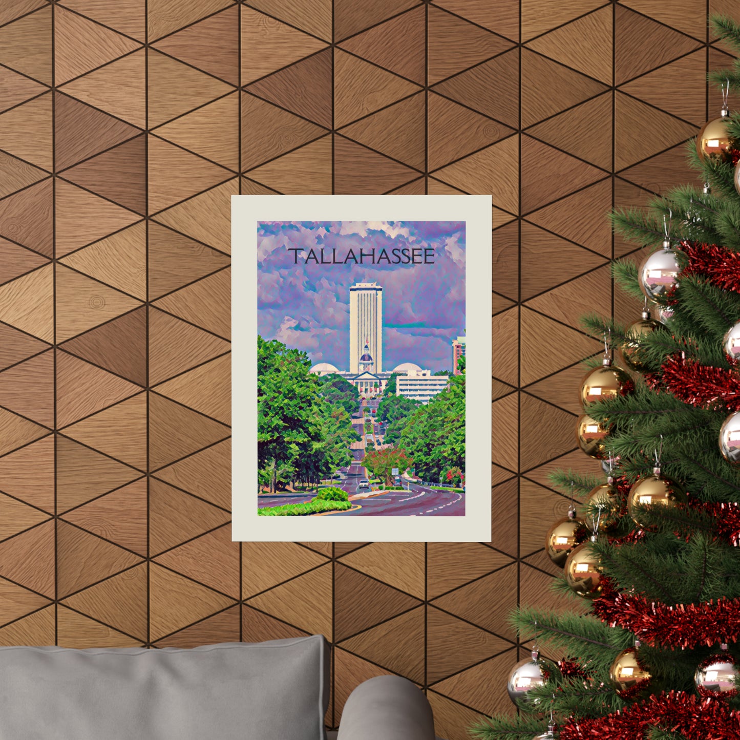 Tallahassee Florida City Painting Poster