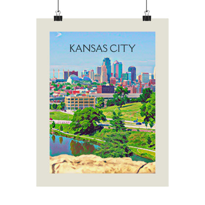 Kansas City Missouri City Painting Poster