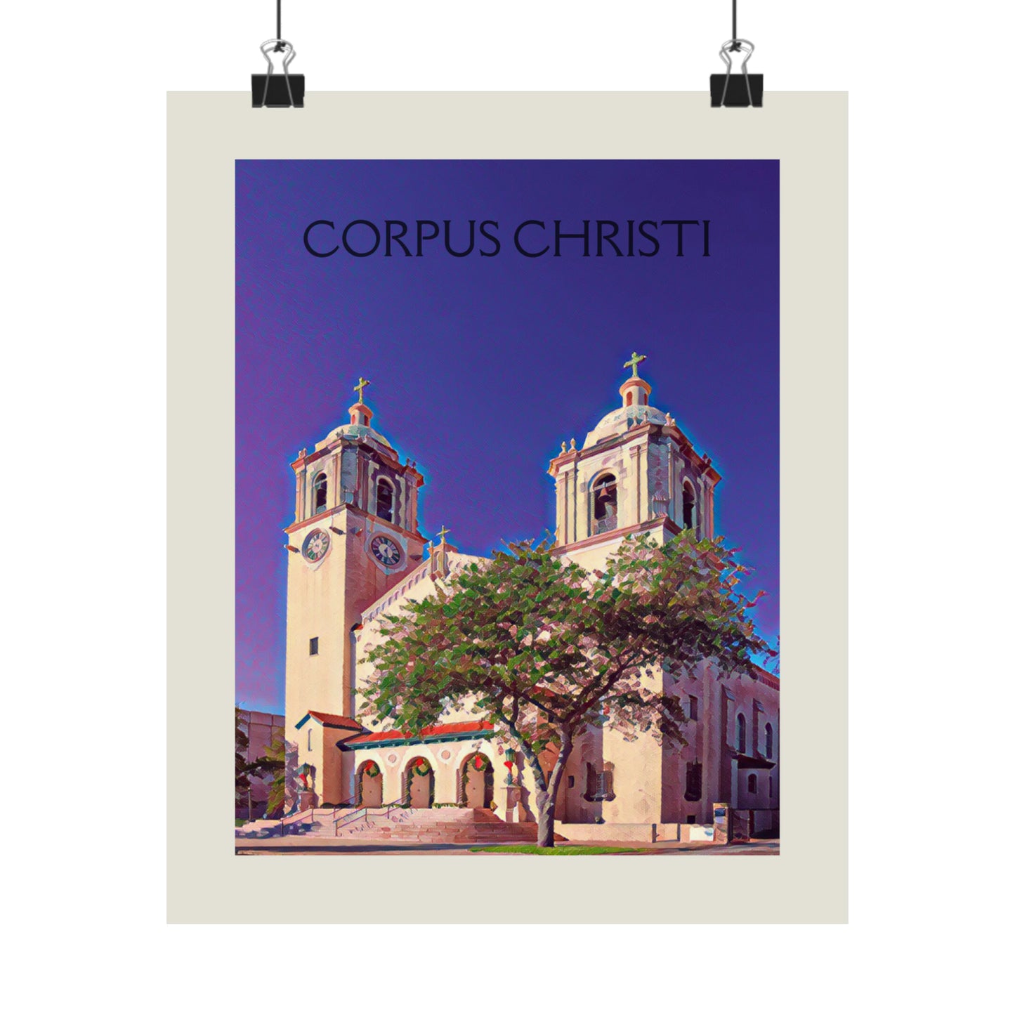 Corpus Christi Texas City Painting Poster