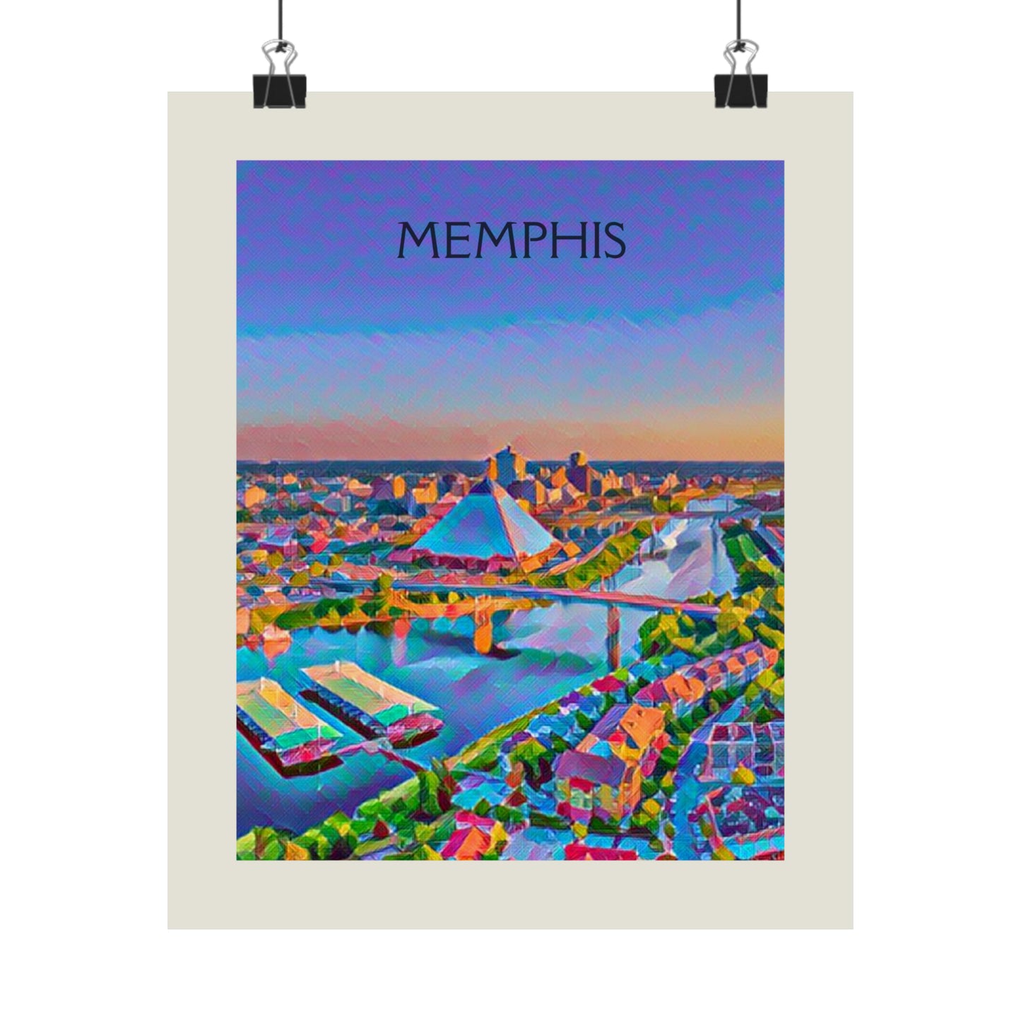 Memphis Tennessee City Painting Poster