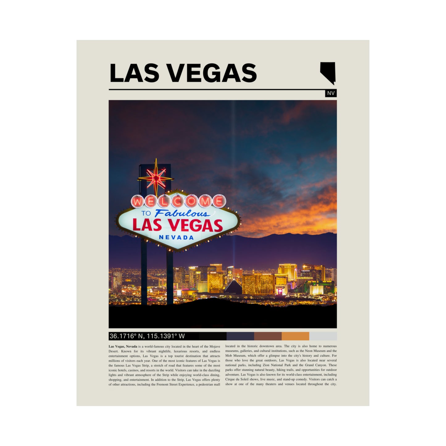 Las Vegas Nevada Poster