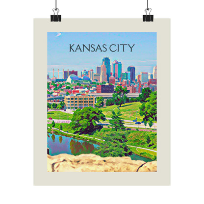 Kansas City Missouri City Painting Poster