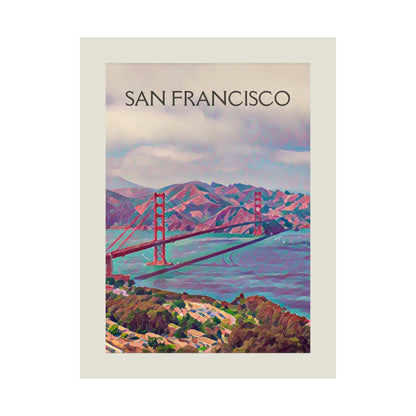 San Francisco California City Painting Poster