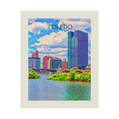 Toledo Ohio City Painting Poster