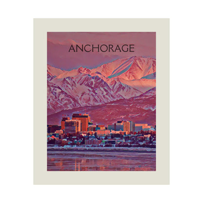 Anchorage Alaska City Painting Poster