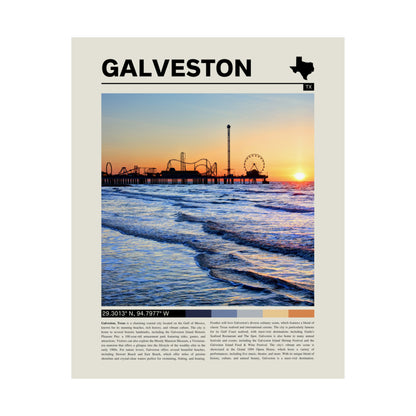 Galveston Texas Poster