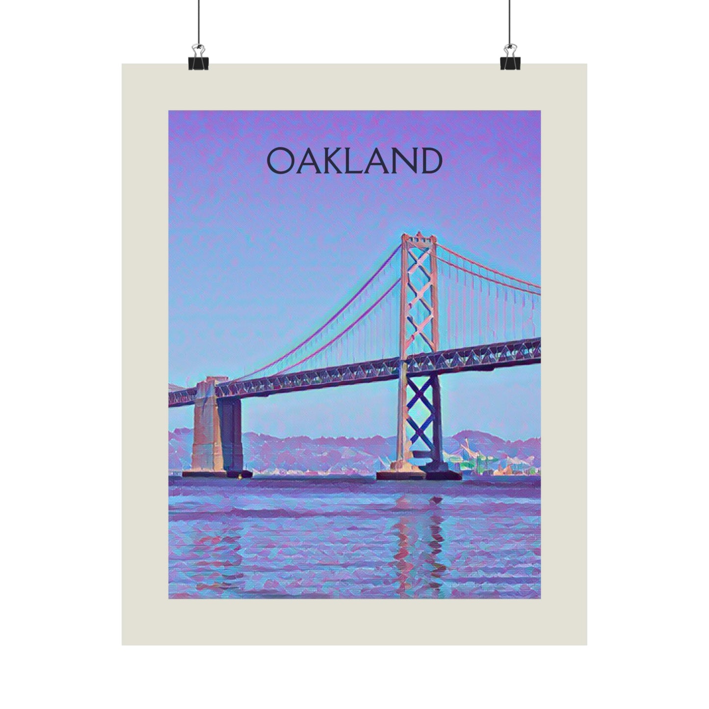 Oakland California City Painting Poster