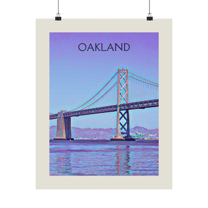 Oakland California City Painting Poster