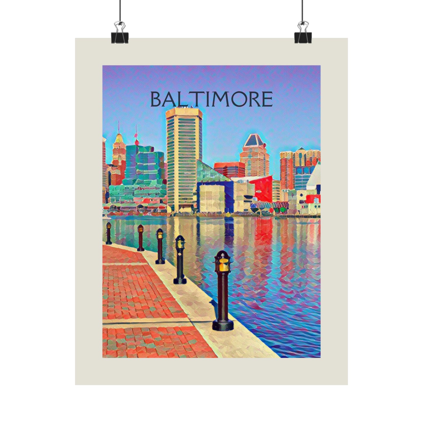 Baltimore Maryland City Painting Poster