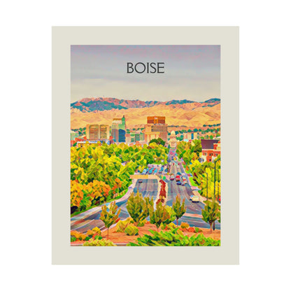 Boise Idaho City Painting Poster