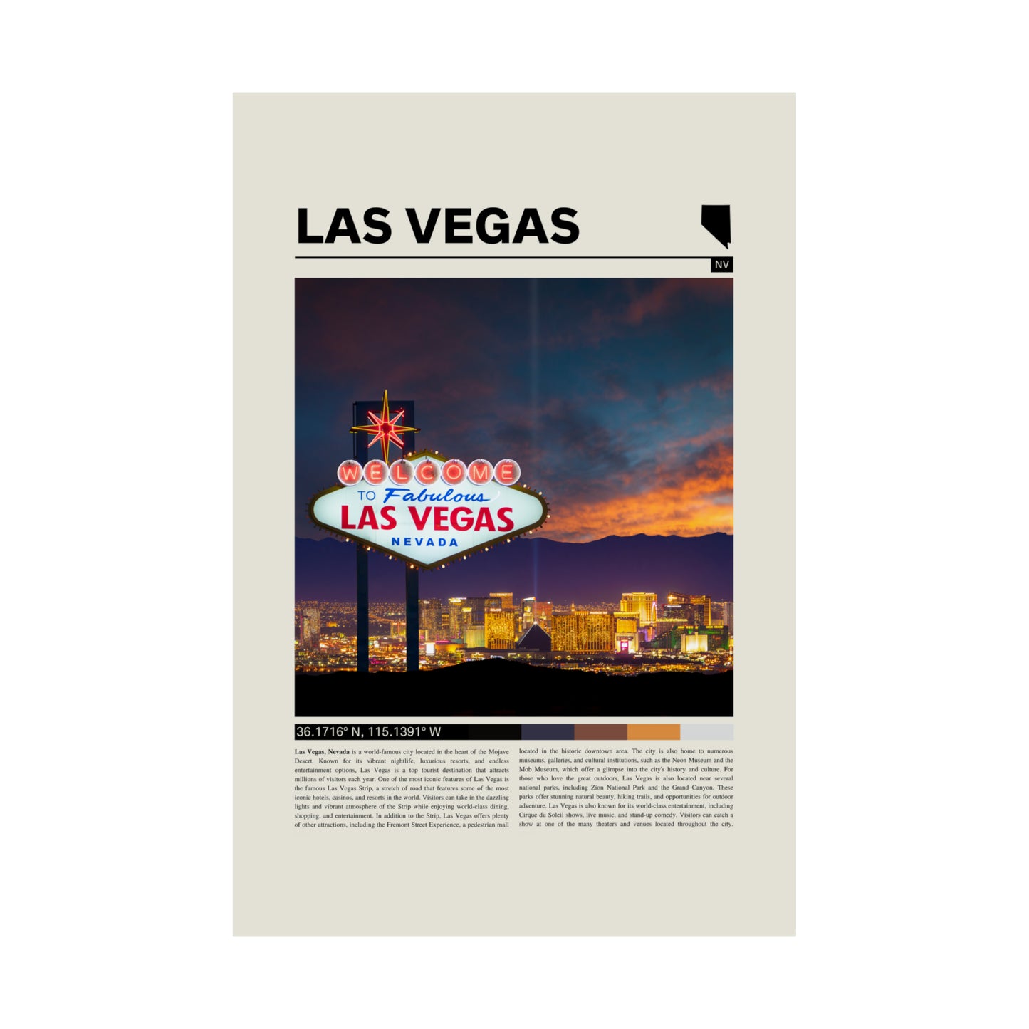 Las Vegas Nevada Poster