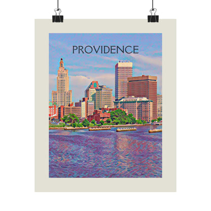 Providence Rhode Island City Painting Poster