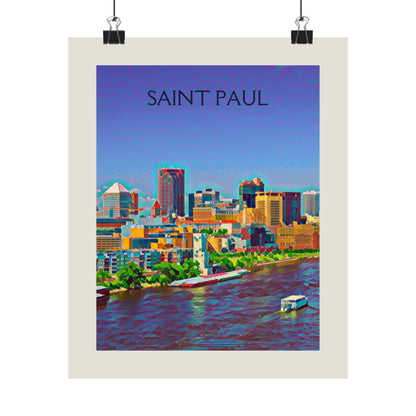 Saint Paul Minnesota City Painting Poster