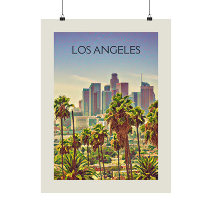 Los Angeles California City Painting Poster