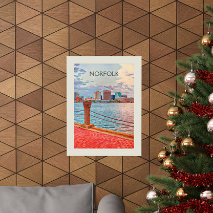 Norfolk Virginia City Painting Poster