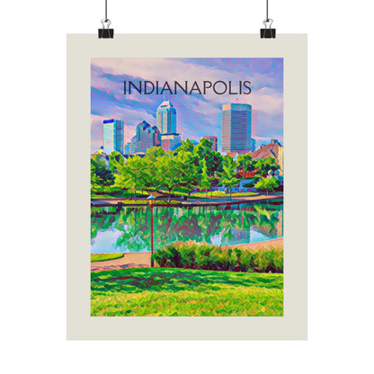 Indianapolis Indiana City Painting Poster