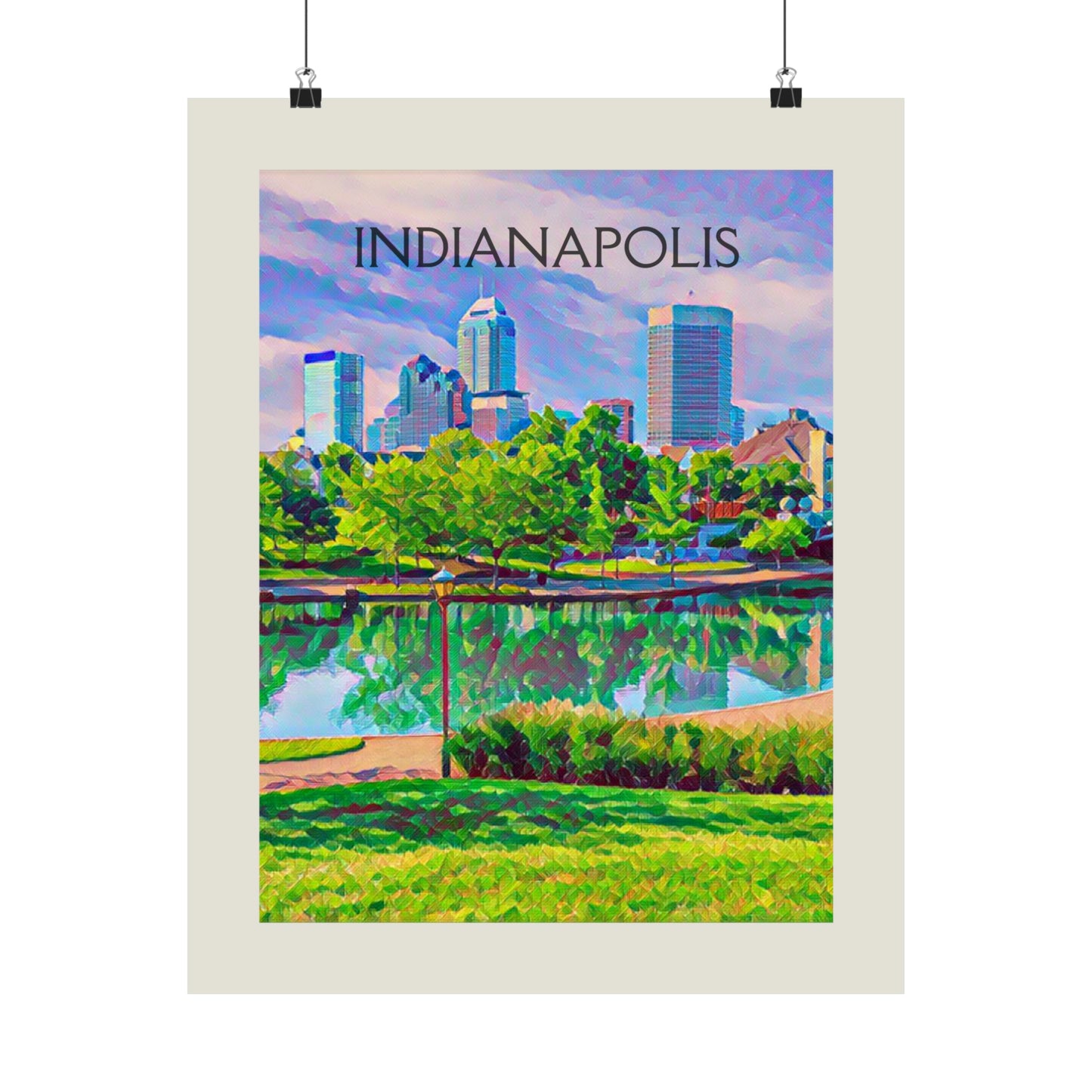 Indianapolis Indiana City Painting Poster