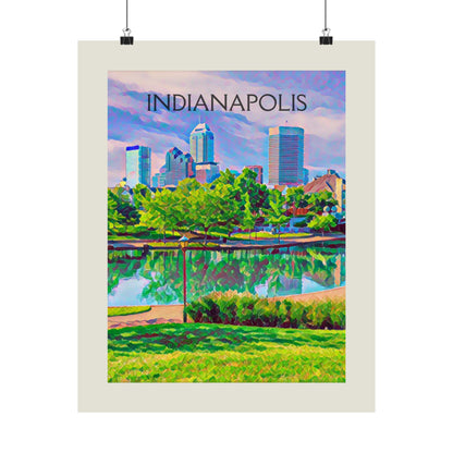 Indianapolis Indiana City Painting Poster