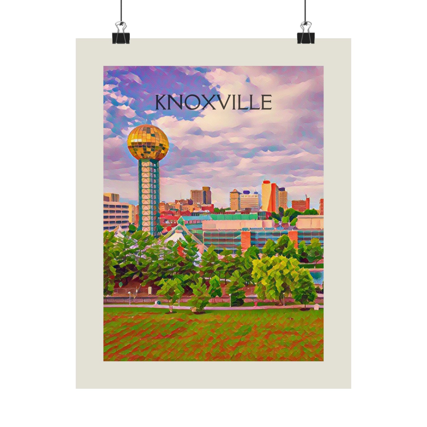 Knoxville Tennessee City Painting Poster