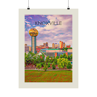 Knoxville Tennessee City Painting Poster