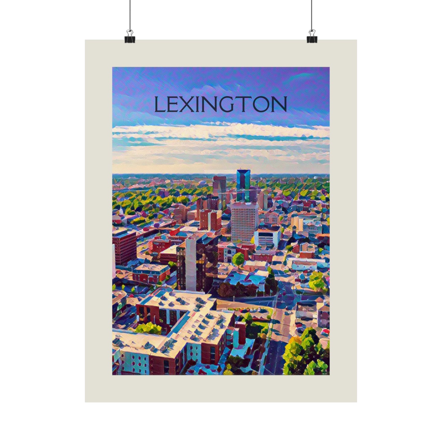 Lexington Kentucky City Painting Poster