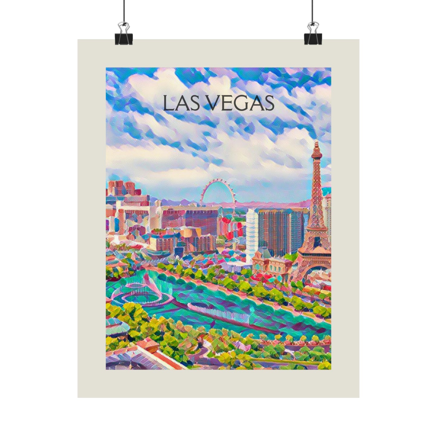 Las Vegas City Painting Poster