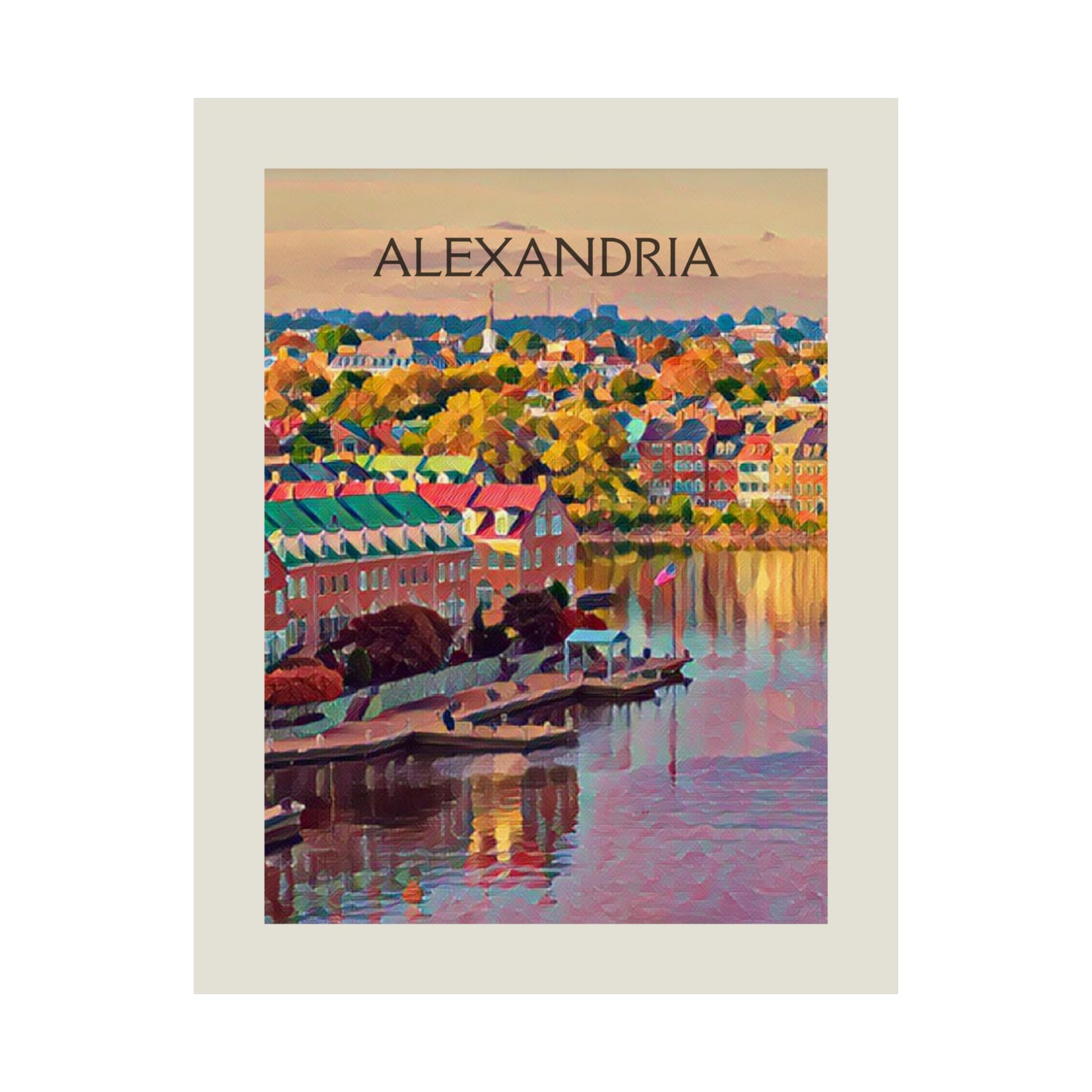 Alexandria Virginia City Painting Poster