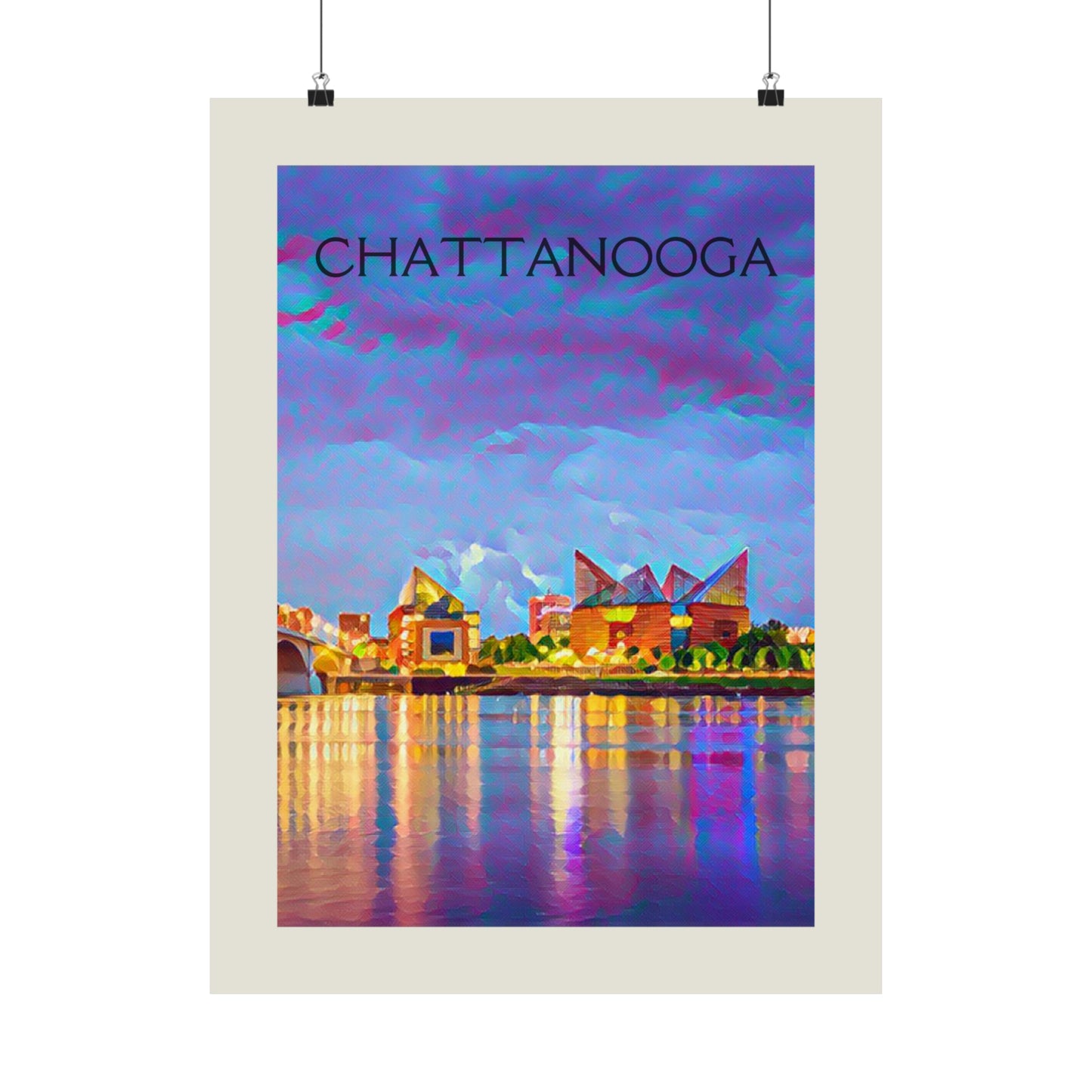 Chattanooga Tennessee City Painting Poster