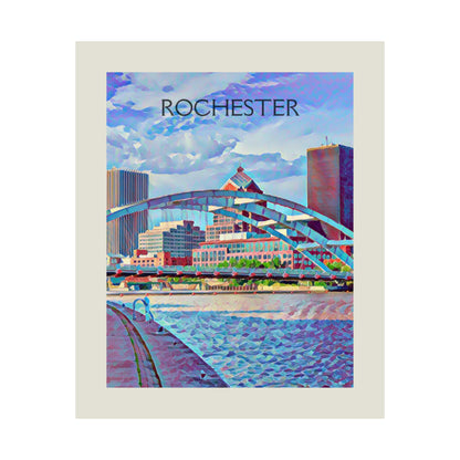 Rochester New York City Painting Poster