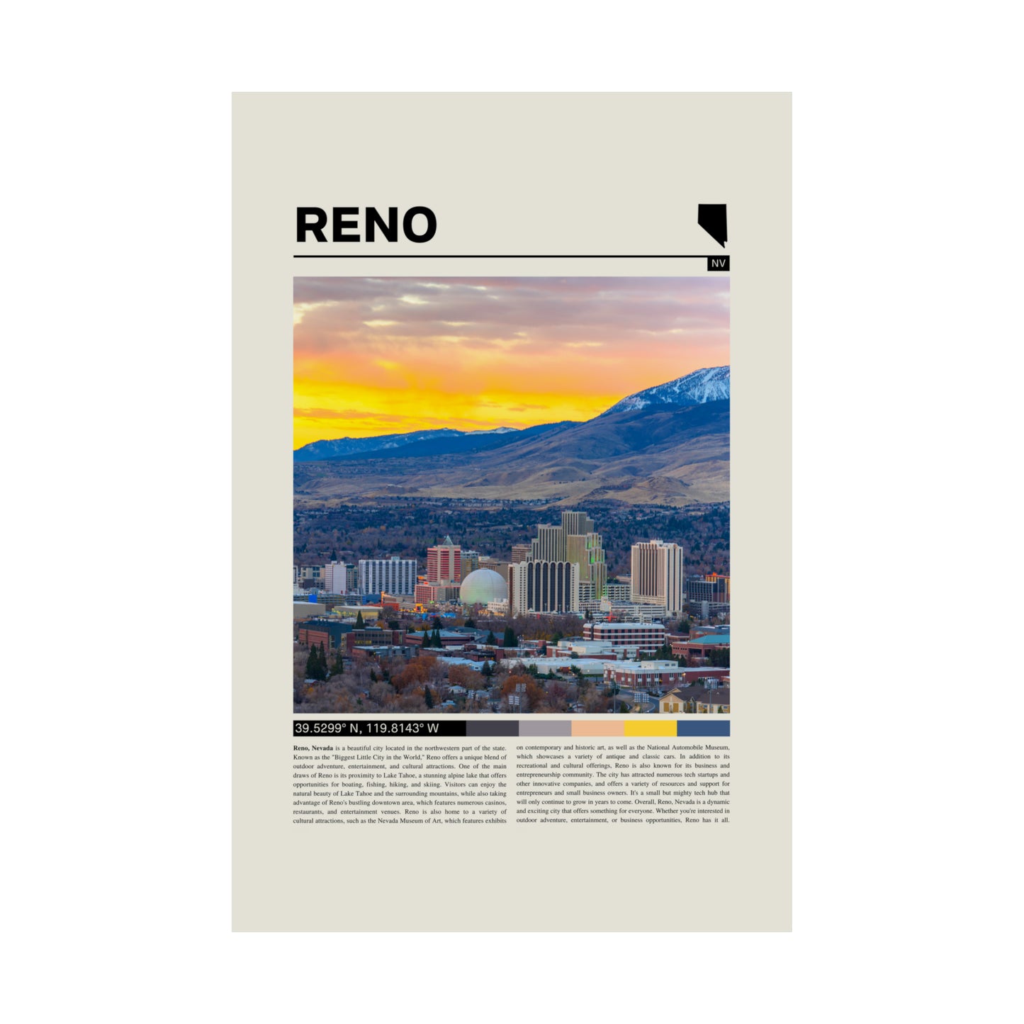 Reno Nevada Poster