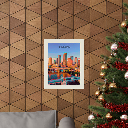 Tampa Florida City Painting Poster