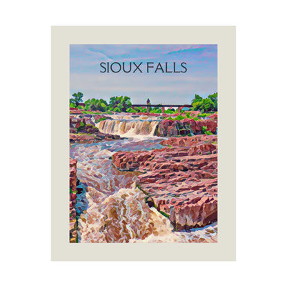 Sioux Falls South Dakota City Painting Poster