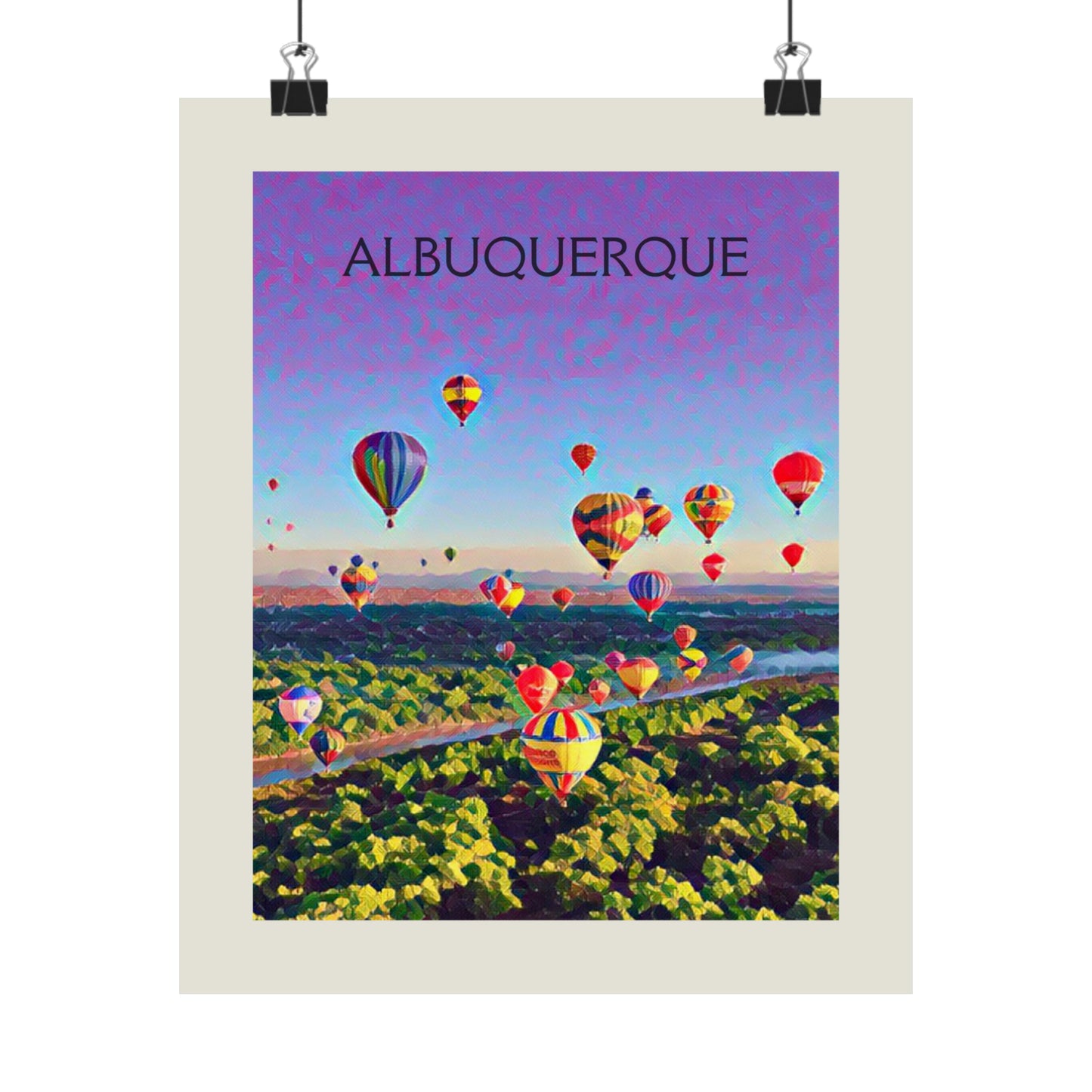 Albuquerque New Mexico City Painting Poster