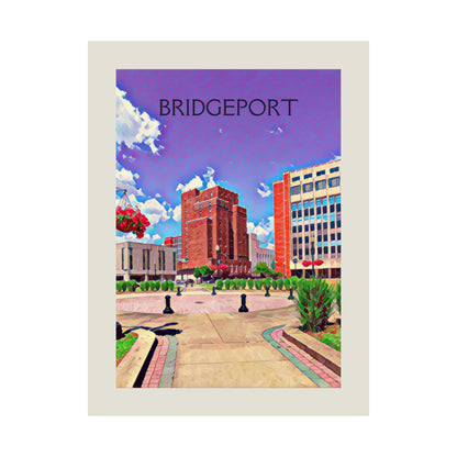 Bridgeport Connecticut City Painting Poster