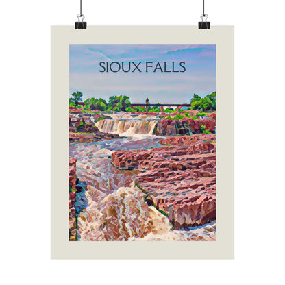 Sioux Falls South Dakota City Painting Poster