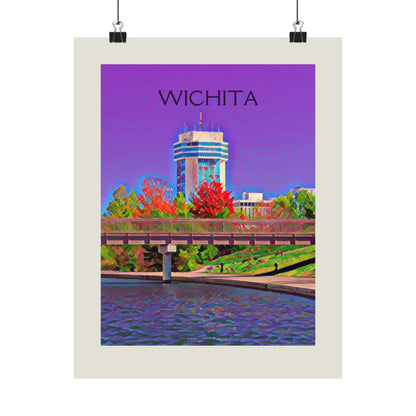 Wichita Kansas City Painting Poster