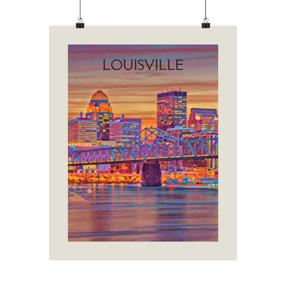 Louisville Kentucky City Painting Poster