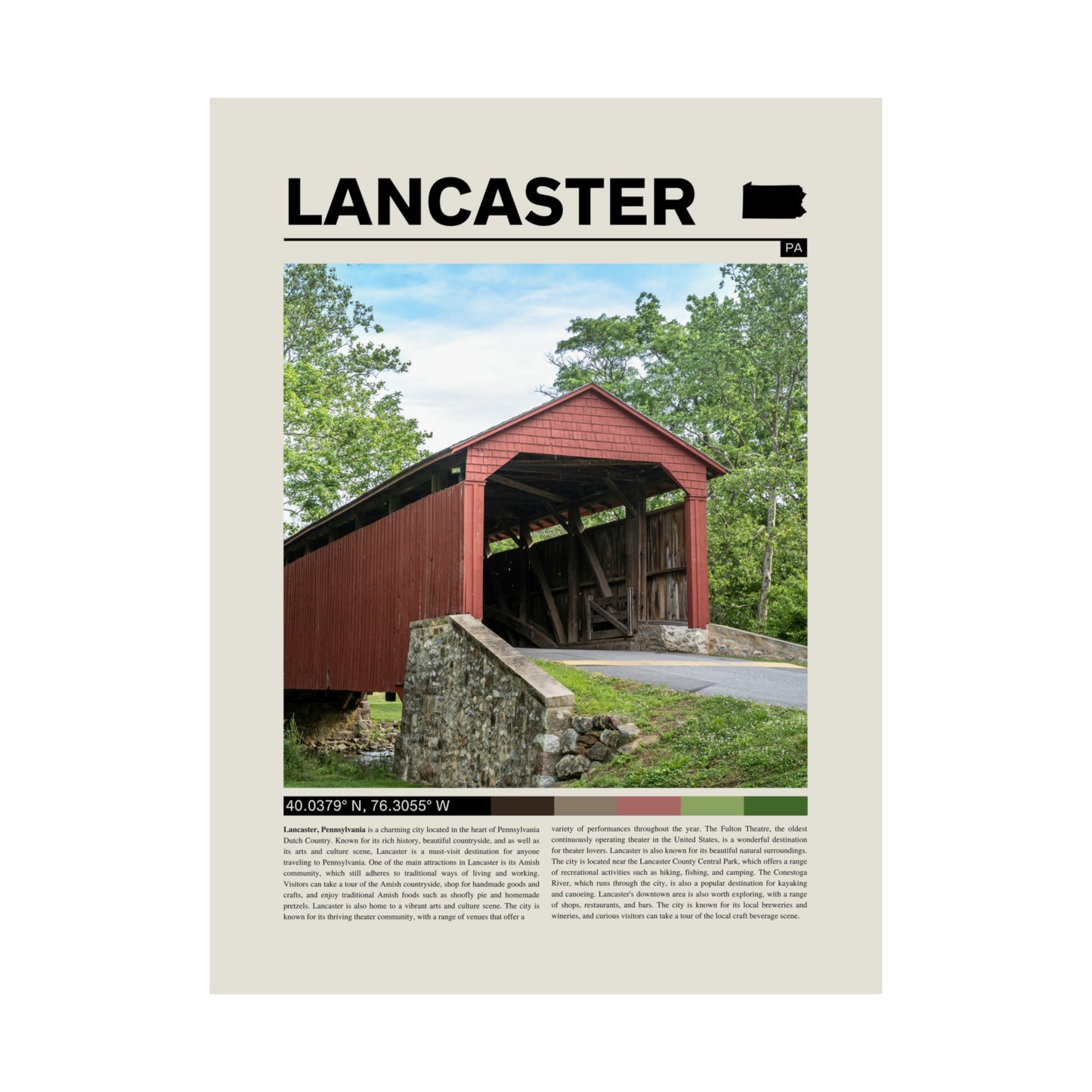 Lancaster Pennsylvania Poster