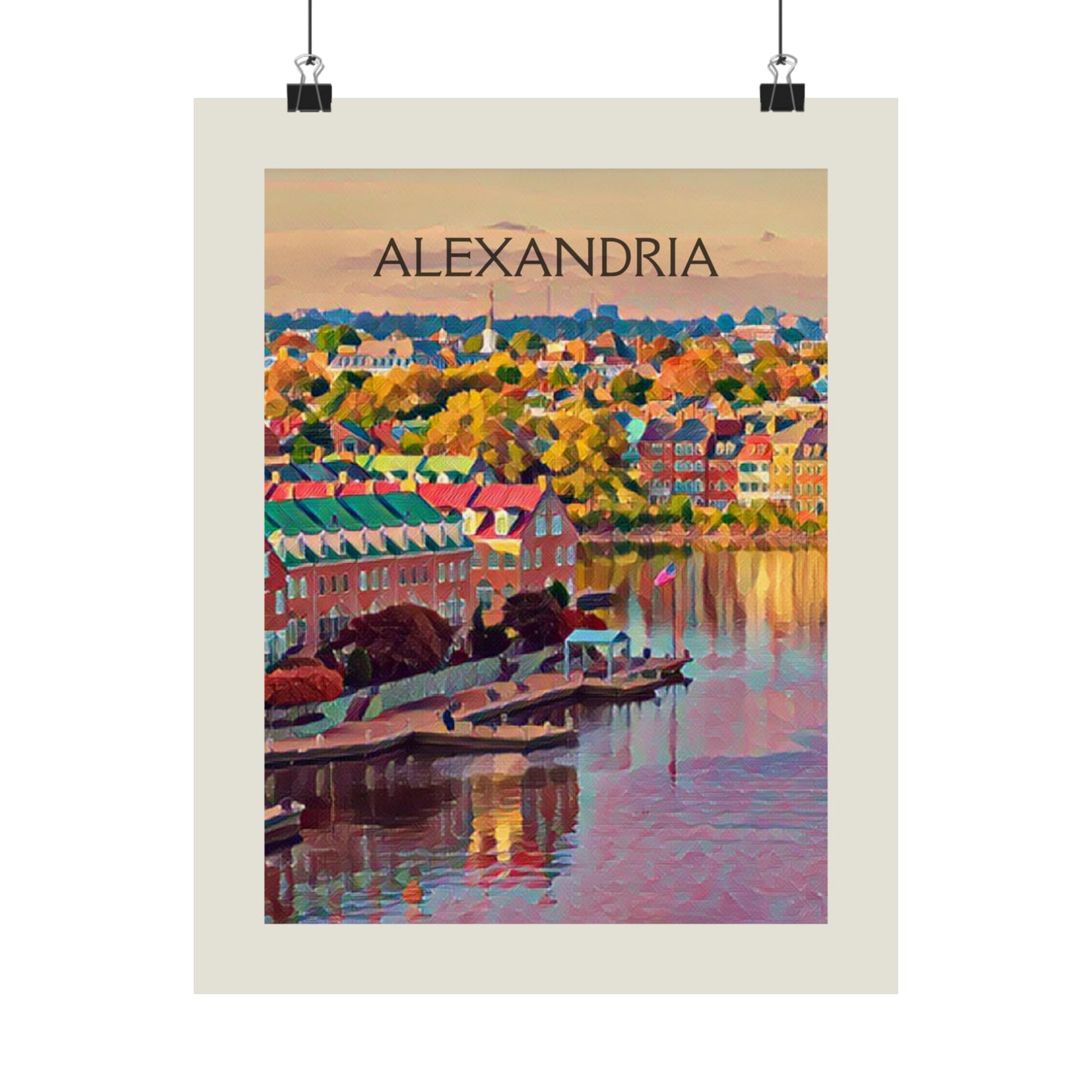 Alexandria Virginia City Painting Poster