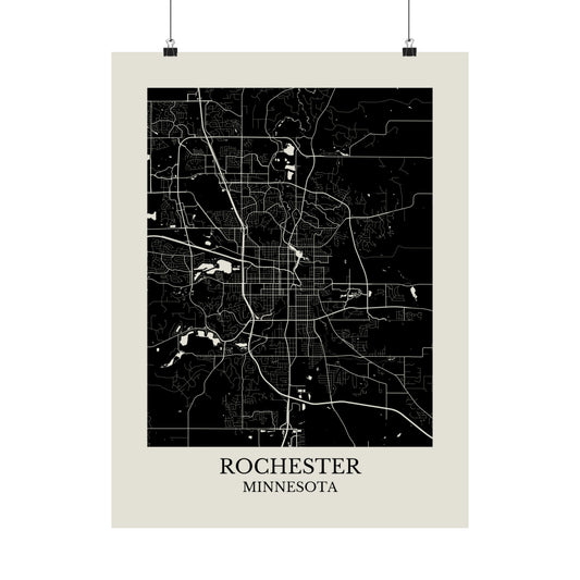 Rochester Minnesota Map Print